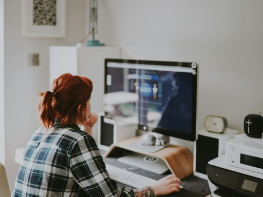 woman browsing on the internet