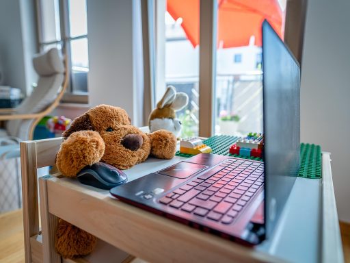 Werkkamer ingericht als thuiskantoor in een appartement met bureau en laptop